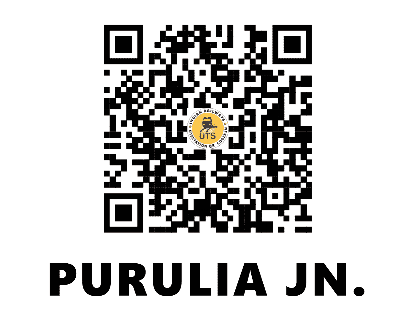 UTS QR Code for PURULIA JN. - PRR (SE - WEST BENGAL)